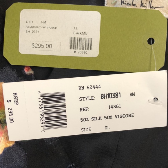 NWT Artelier Nicole Miller Top - Picture 8 of 9